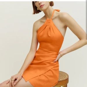 Reformation Dory Dress Orange